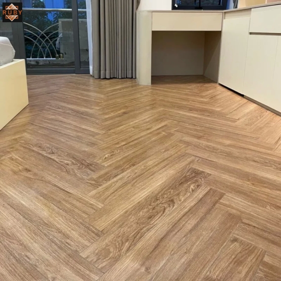Sàn Gỗ Xương Cá Acacia 12mm A095 Cốt Xanh