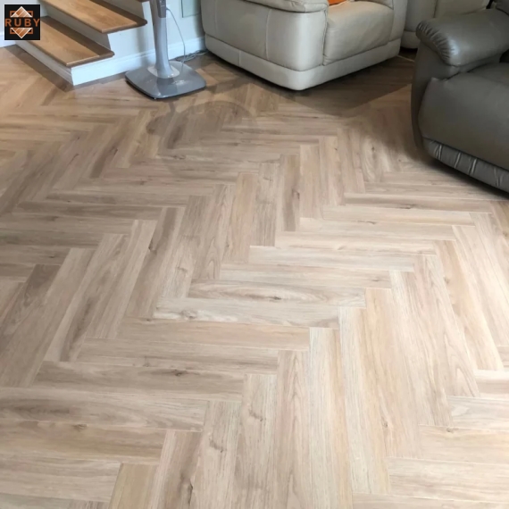 Sàn Gỗ Xương Cá Acacia 8mm A806 Cốt Xanh