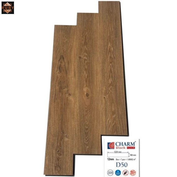 Sàn Gỗ Charm Wood Cốt Đen 12mm D50
