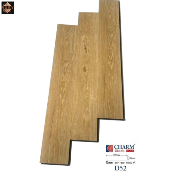 Sàn Gỗ Charm Wood Cốt Đen 12mm D52