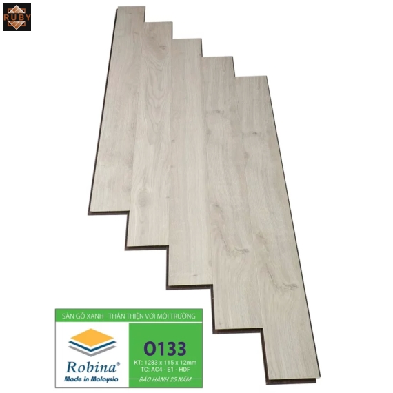 Sàn Gỗ Robina Bản Nhỏ 12mm O133