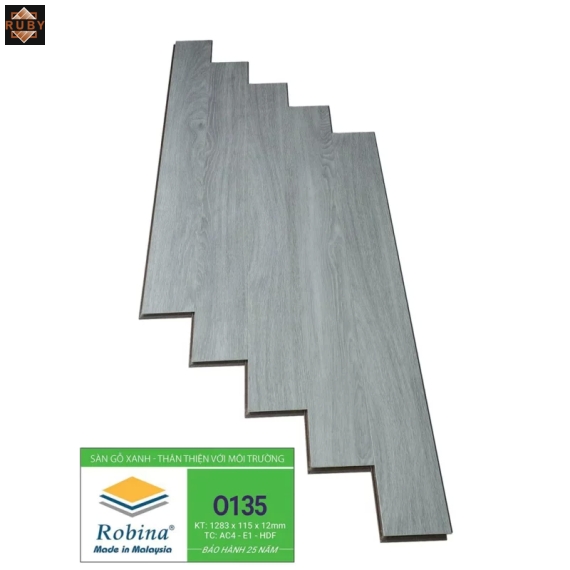 Sàn Gỗ Robina Bản Nhỏ 12mm O135